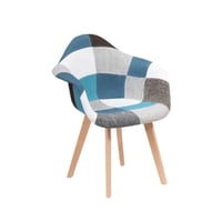 Habita2 Chile - Sitial Butaca Tapiz Chenille Patch Wood - Celestoide