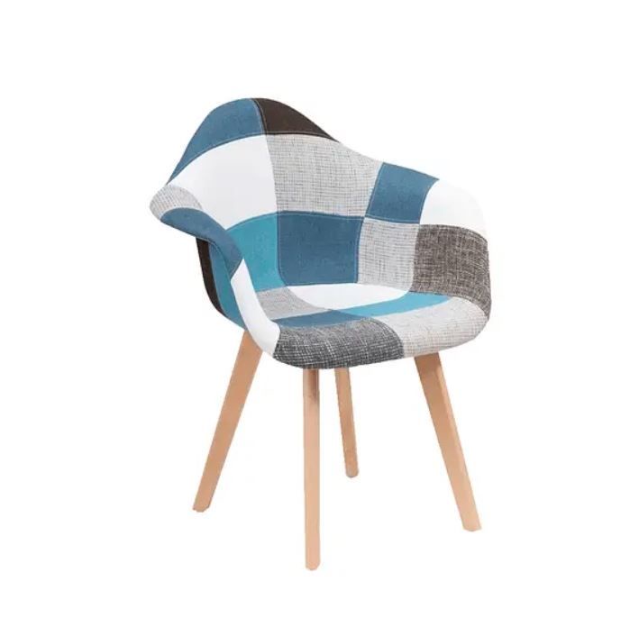 Habita2 Chile - Sitial Butaca Tapiz Chenille Patch Wood - Celestoide