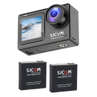 Pack Cámara Deportiva Sjcam Sj8 Dual 4K 30Fps Estabilizador Giroscópico 2 Baterias