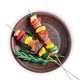 thumbnail image 4 of Skewers HIC Kitchen, acero cromado, 30 cm, juego de 4, 4 of 6