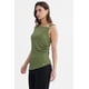 thumbnail image 2 of Polera Mujer Ajustada Sin Mangas Verde Olivo, 2 of 4