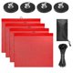 thumbnail image 1 of Banderas de seguridad JZTKQTM 46 cm rojas con imanes – juego de 4, 1 of 7