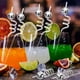 thumbnail image 3 of 16PCSParty Decoraciones, Mini Bola Decoración de paja reutilizable, 70's Ball Straws para Decoraciones de la fiesta de soltera Suministros de cumpleaños (plata), 3 of 3