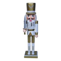 Magideal - Figuras De Cascanueces Pulgadas, Modelo De Cascanueces, Figuras Decorativas Hechas A Mano, Cascanueces Coleccionables Para Dormitorio, Interior, Plano Dorado