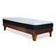 thumbnail image 2 of Cama Europea Zen Pro Colchon Resortes 1.5 Plaza Base Dividida Tela Café, 2 of 6