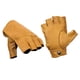 thumbnail image 2 of Guantes Sin Dedos Cuero Natural, Café Anaranjado, Vintage. Moto, Bicicleta. Horma Normal, no Chica. RESPEKT, 2 of 2
