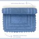 thumbnail image 4 of Alfombra RAJRANG Azul Parisino de Algodón 86x53 cm Crochet, 4 of 6