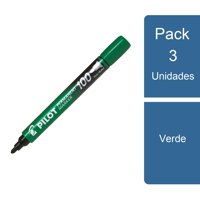 Pilot - Pack 3 Marcador Permanente Sca100 Fino Verde