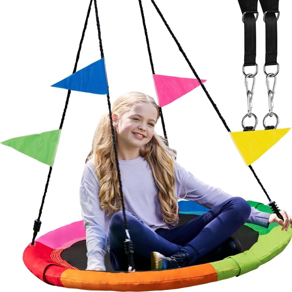 Platillo Tree Swing PlayVibe Spider Web de 40 pulgadas para niños