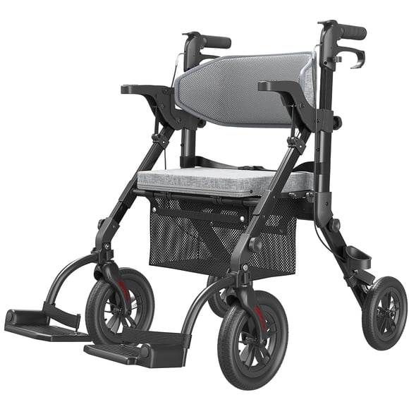 Combo de silla de ruedas Rollator Walker VOCIC 2024 para personas mayores
