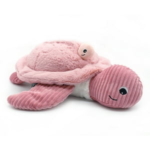 Les Ptipotos - Peluche Tortuga Gigante Sauvenou Mamá Y Bebé - Rosa