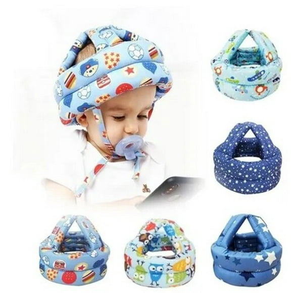 Gorro Protector Cabeza Acolchado Anti Golpes Bebé Color Niño