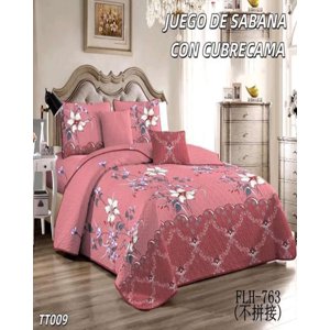 Genérico - Sabana Con Cubrecama 2 Plazas