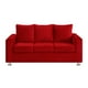 thumbnail image 1 of Sofa Kendy 3c Felpa 12 Rojo, 1 of 6