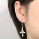 thumbnail image 3 of Vintage Blooming Flowers Dangle Earrings - 925 Silver Plated Engagement Jewelry, 3 of 4