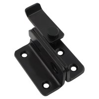 Bothyi - Pestillo Abatible Para Puerta, Pestillo De Seguridad Para Puerta, Cierre Para Ventana De Garaje, Granero, Negro, L, Abierto A La Derecha