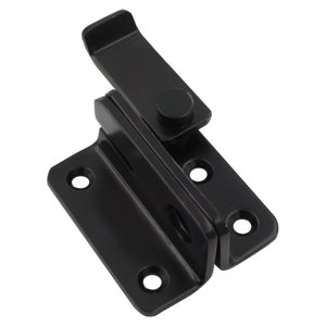 Bothyi - Pestillo Abatible Para Puerta, Pestillo De Seguridad Para Puerta, Cierre Para Ventana De Garaje, Granero, Negro, L, Abierto A La Derecha