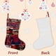 thumbnail image 3 of Tom Holland Tema: Calcetines de Navidad, fino lino blanco para colgar en escaleras y chimenea, decoración navideña para el hogar, regalo de Navidad. 45cm × 32cm, 3 of 5