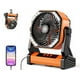 thumbnail image 3 of Ventilador con pilas AddAcc de 20000 mAh con luz giratoria de 270°, 3 of 3