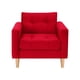 thumbnail image 1 of Sofa Retro 1c Felpa 05 Rojo, 1 of 6
