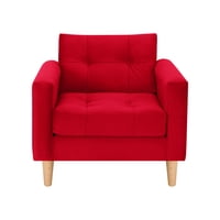 Bodevir - Sofa Retro 1C Felpa 05 Rojo