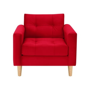 Bodevir - Sofa Retro 1C Felpa 05 Rojo