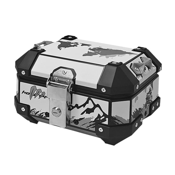 Baúl de motocicleta Baúl trasero de motocicleta para instalar Cerradura de seguridad Baúl de almacenamiento impermeable para accesorios de bicicleta e 10 litros