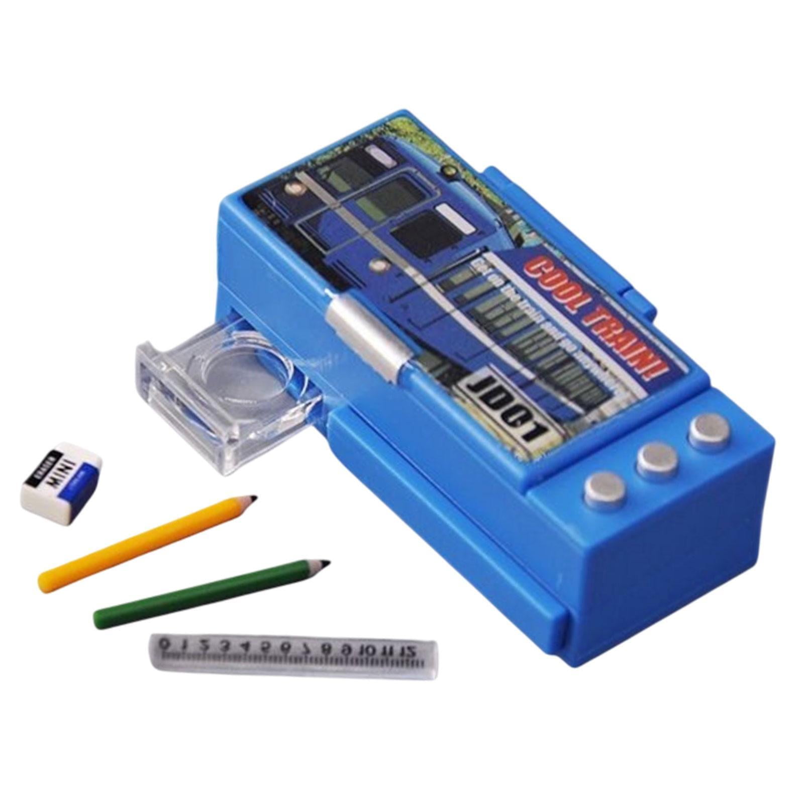 Bothyi - 1/12 Dollhouse Box Craft Corte Corta Model De Juguete Diseño De La Estación De Tren De Tren Azul