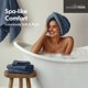 thumbnail image 5 of Toalla Madison Park 86 cm × 173 cm 800 GSM Azul pizarra - Pack de 2, 5 of 9