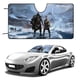 thumbnail image 1 of Dios De La Guerra Parasol Para Parabrisas Delantero Protector Plegable Visera Solar Para Auto Bloquea Rayos Uv Mantiene Tu Vehículo Fresco 150cm*70cm, 1 of 6
