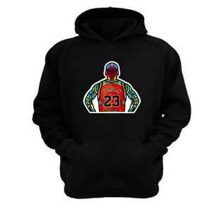 Genérico - Polerón Canguro 23 Con Capucha Negro Talla Xl Unisex