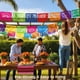 thumbnail image 5 of Guirnalda de fiesta DomeStar de papel picado plástico de 5,5 m, 5 of 7