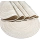 thumbnail image 2 of Manteles individuales, juego de 6, redondos, resistentes al calor, tejidos, para mesa de comedor (36 cm), 2 of 8