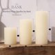 thumbnail image 2 of Juego de 3 velas pilar Bask en color marfil (8 cm, 15 cm, 20 cm), 2 of 6