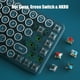 thumbnail image 3 of Teclado TISHLED, máquina de escribir, interruptores mecánicos inalámbricos, verdes, 3 of 3