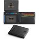 thumbnail image 1 of Billetera RUNBOX para hombre de cuero con bloqueo RFID, doble pliegue, 1 of 3