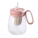 thumbnail image 4 of Vaso De Vidrio Con Infusor De Té Botella De Agua Con Pajita Para Ni?as Adolescentes Senderismo 850ml Rosa, 4 of 5