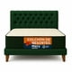 thumbnail image 1 of Cama Plaza y Media Verde Botella Capitoné  + Colchon Mery Desing, 1 of 4