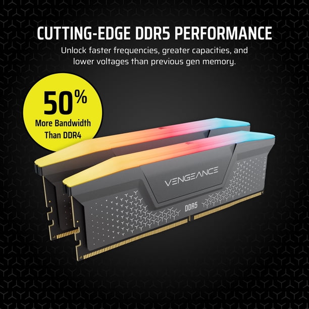 Memoria RAM Corsair Vengeance RGB RS DDR5 32 GB (2 x 16 GB) 6000