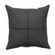 thumbnail image 1 of Pack 6 fundas de cojines almohada eco-cuero impermeable 43 cm color gris oscuro, 1 of 3