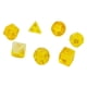thumbnail image 3 of 7x Dados Poliédricos D20 D12 D10 D8 D6 D4 Juego De Dados De Entretenimiento De Ocio Amarillo, 3 of 5