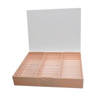 Ioensy - Caja De Almacenamiento Para Decoración De Uñas, Caja De Decoración De Uñas De 30 Celdas Para Salón De Uñas, Color Rosa Falso
