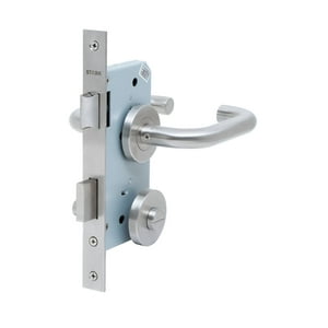 Stark Design - Cerradura De Embutir Función Baño, Seguro Interior / Ranura Emergencia Exterior. Manillas Modelo: Tina. (Acero Inoxidable 304). Sku: Sde230-Ai.Kit.Tina