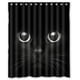 thumbnail image 1 of Cortina de ducha de gato negro con ganchos, tamaño 60 x 72 pulgadas, 1 of 3