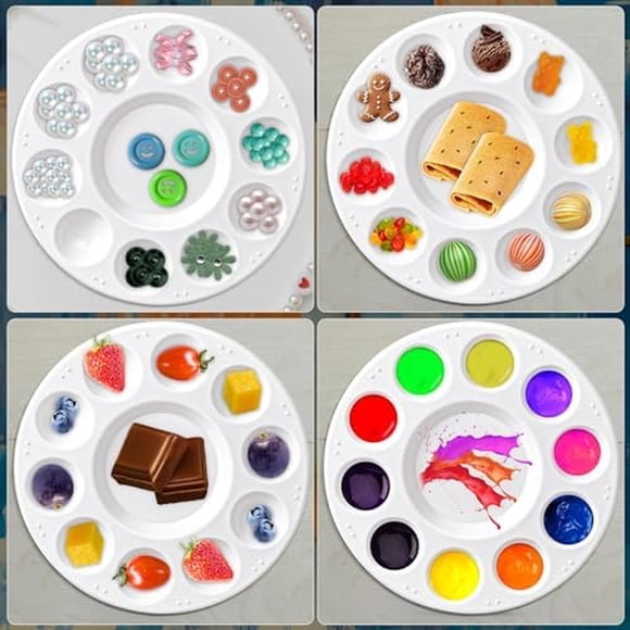 Paleta Plástica Zuiaso 8 Unidades 10 Compartimientos 16,8 cm