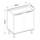 thumbnail image 3 of Mueble Base 2 Puertas 80 cm 1629 Itapua, 3 of 3