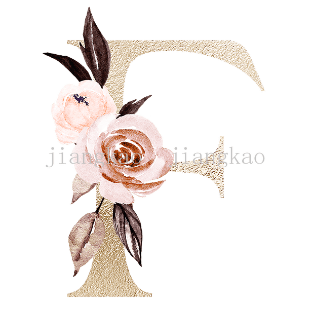 Personalised Name Initial Backpack with Pink Gold Letter Design Girls Kid Nursery Child Pre School Rucksack School Bag Backpack