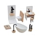 thumbnail image 5 of Juego De Baño Para Casa De Muñecas, Decoración Clásica Para Casa De Muñecas, Muebles En Miniatura, Juguetes, 1/12, 5 of 5