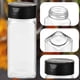 thumbnail image 4 of Frascos de vidrio para especias con tapa, frascos de vidrio de 113 g, botellas para condimentos para especiero, gabinete y cajón., 4 of 5