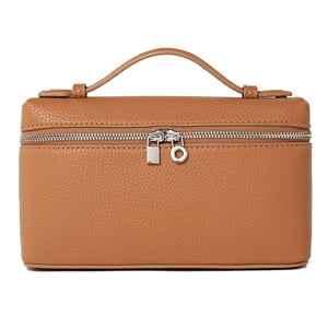 Bandolera Rejolly L19 Con Asa En La Parte Superior De Piel, Color Marrón